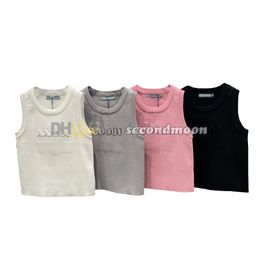 Quick Drying Tanks Top Women Letters Print Vest Designer Crew Neck Vests Sleeveless Sport T Shirt