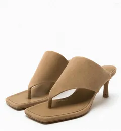 Sandals Autumn 2024 Women's Shoes Beige Black Pointy Elegant Muller Fashion For Women Ladies On Offer