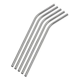 Drinking Straws Dhs 100Pcs Lot Stainless Steel St Sts 8 5 Reusable Eco Metal Bar Drinks Party Stag Drop Delivery Home Garden Kitchen Dhfdy