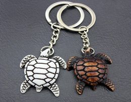 Jewellery Whole 12pcs Cool Men Women039s Car Keychains Imitation Yak Bone Carved Tortoise Key Chains Sea Turtles Keyrings for3610564