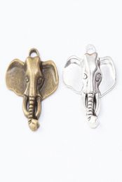 50pcs 2623MM Vintage silver antique bronze animal elephant charms pendants for bracelet necklace earring diy Jewellery making VV031179998