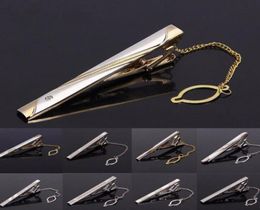 New Tie Clips Men039s Metal Necktie Bar Crystal Formal Dress Shirt Wedding Ceremony Gold Tie Clip 26140947061304