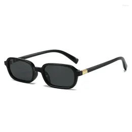 Sunglasses Rectangle Women Vintage Designer Shades UV400 Men Trending Punk Small Frame Sun Glasses