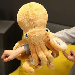 1pc 30-90CM Creative Lifelike Octopus Plush Toys Sea Animal Stuffed Dolls Pillow Back Cushion Children Kids Birthday Xmas Gifts 240130