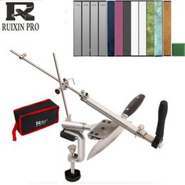 RUIXIN Fixed angle knife sharpener Metal Material sharpening system Sharpening stone grind stones grinding kitchen tools 240123