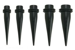 Black UV Acrylic Ear Stretching Tapers Expander Plugs Tunnel Body Piercing Jewellery Kit Gauges Bulk 1610mm Earring Promotional Ho6548932