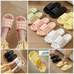 Free Shipping Slippers Home Shoes Slide Bedroom Shower Room Warm Plush Living Room Softy Wearing Slipper Ventilate Women Mens white yellow black green white