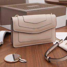 7A Designers the latest fashion 381029850 Milk tea Colour leather is delicate and soft Cortex has gloss Pure copper type hardware P276n