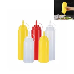 Storage Bottles Squeeze Sauce Bottle Pointed Mouth Ketchup Honey Cream Salad Seasoning Oil Pot