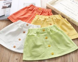 New arrived 2020 Candy Color Girls Skirts Fashion Kids Skirt Girls ALine Skirts Kids Pencil Skirts kids designer clothes girls B18426758