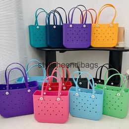 Totes Large Size Eva Bag Rubber Swimming Basket Waterproof Beach Bag for Travel Outdoor Sport Storage Bags Summer Water Park Tote BagsH24219