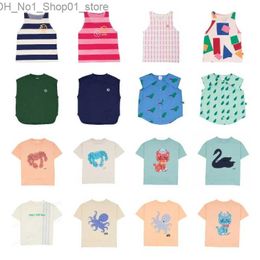 T-shirts 24WYN Childrens SHORT Sleeve T-shirt Pattern Cotton Casual Boys Girl Top Q240218