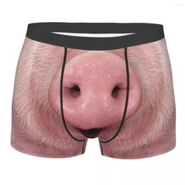 Underpants Custom Humour Pig Nose Boxers Shorts Men Piggy Briefs Underwear Funny