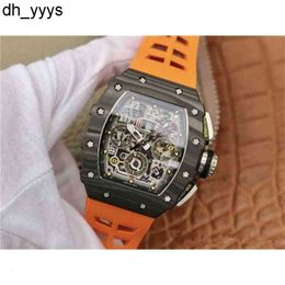 Richard's New Millers Chronograph Watches Mechanical Wrist Rm11-03 Luxury Mens Kv Movement Reverse Timing Multifunctional Waterproof Designer High-quality