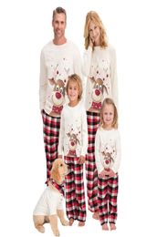 Newborn Baby Christmas Cartoon Pajamas Plaid Family Matching Romper Jumpsuit Children039s parentchild outfit pijama1463891