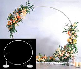 Bow Of Balloon Arch Ring DIY Wreath Frame Holder Circle Ballon Column Garland Stand Baby Shower Birthday party Wedding Decor1001402