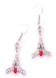 Sporty Earrings For Female Hockey Shape With Sparkling Crystals Good Present For Friend Personality Zinc Alloy Drop260F9248721