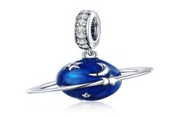 High Quality Enamel Blue Plane Dangle Charms DIY Jewellery Fit Bracelet 100% Real 925 Sterling Silver193k1637868