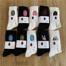 Designer Shark Socks Men Women Camouflage Embroidery Pure Cotton Ventilate Comfort Stocking Multiple Colour Options CTMT