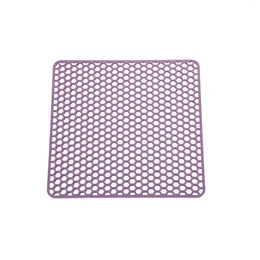 Table Mats Heat Resistant Liner Tableware Placemat Dish Drying Soft Silicone Honeycomb Design Insulated Sink Mat Non Slip Solid Home