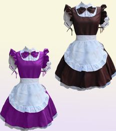 Sexy French Maid Costume Gothic Lolita Dress Anime Cosplay Sissy Maid Uniform Ps Size Halloween Costumes For Women 2021 Y09313342