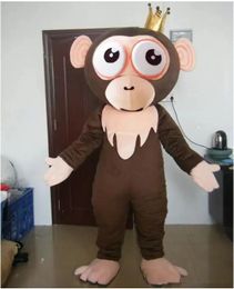 brown colour monkey mascot costume for adult to wear for sale