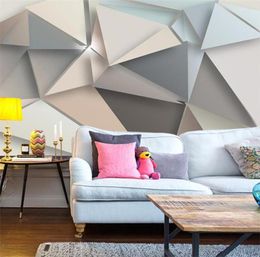 Custom Po Wall Paper 3D Modern TV Background Living Room Bedroom Abstract Art Wall Mural Geometric Wall Covering Wallpaper94423187647046