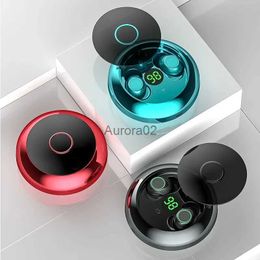 Cell Phone Earphones TWS Bluetooth Mini Invisible Wireless Headphones HIFI Stereo Waterproof Sports Headset LED Touch Earbuds with Mic YQ240219