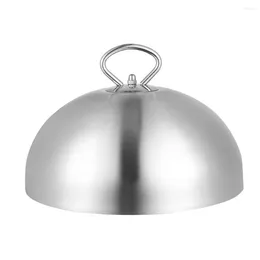 Dinnerware Sets Stainless Steel Steak Cover Restaurant Lid Serving Dish Hemispherical Kitchen Protective Tent