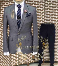 Men's Suits Blazers Formal 3 Piece Mens Suit Jacket Pants Vest Gold Buttons Slim Fit Formal Wedding Tuxedo Groom Business Blazer Sets