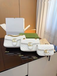 2024 FASHION G Marmont WOMEN luxurys designers bags Mini leather Handbags chain Cosmetic messenger Shopping shoulder bag Totes lady wallet purse