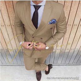 Men's Suits Blazers 2023 Men Suits Burgundy Double Breasted Formal Wear Wedding Tuxedos Slim Fit Groom Suits For Men Groomsmen Suit Prom For Men