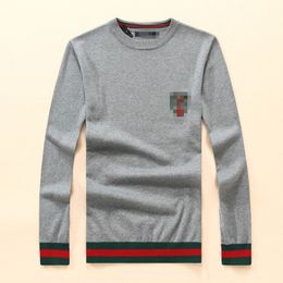 Luxury Men's Designer Brand Sweater Pullover Round Neck Warm Retro Embroidered Knitted Men's Fashion Boutique Sweater
