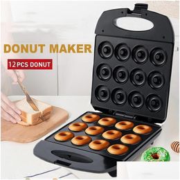 Baking & Pastry Tools Baking Tools Minnut Hine Mtifunction Electric Grill Maker For Desserts Non Stick Portable Bread Doughnut Drop De Dh0Sh