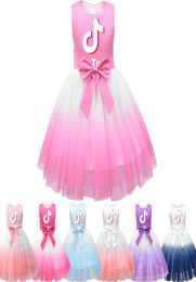 Tik Tok Toddler INS Girls Sleeveless Dress Tiktok Pleated Sweatshirt Princess Dress Up for 28 T3674371