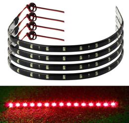 4PCS 30cm 15 LED Car Trucks Grill Flexible Waterproof Light Strips 4 Colours Universal Car Led Light Accessories 9505261