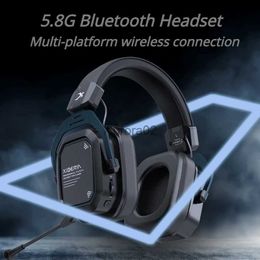 Cell Phone Earphones ECHOME Wireless Headphones Bluetooth Headset 5.4g E-Sport Gaming Noise Reduction Head Set for Computer Office Gamer Gift YQ240219