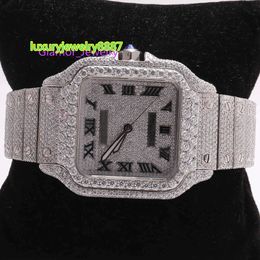 Premium hohe Qualität VVS Top-Marke heiße benutzerdefinierte DIGN Hip Hop Männer Frau Luxus Hand Set lced out Diamant Moissanit watch40MEGV7J