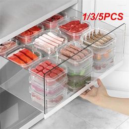 Storage Bottles 1/3/5PCS Complementary Food Box Portable With Lid Transparent Large Capacity Crisper Refrigerator Freezer Organizers