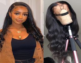 Body Wave Lace Front Wig 13x6 Pre Plucked Body Wave Wig Frontal 28 30 Inch Lace Front Remy Human Hair Wigs For Afro Black Women9264724