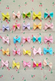 100pcs lot 1 4inch Bows For Girls Grosgrain Ribbon Boutique small Hair Bow Alligator Clips For Teens Kids Toddlers Children311v8938382