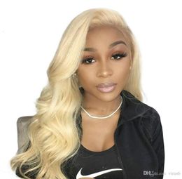 Blonde Lace Front Wig 613 Human Hair Wigs for black women Pre Plucked With Baby Hair Brazilian Body Wave Hair Full End5126906