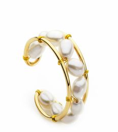 luxury designer Jewellery women rings elegant cuff pearl rings with shell retro pouplar old fashion designer bracelets2702186