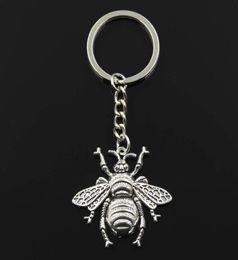 Fashion Hornet Honey Bee 40x38mm Pendant 30mm Key Ring Chain Bronze Silver Colour Men Car Gift Souvenirs Keychain Drop1092957