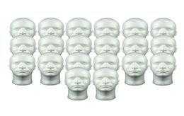 20x Male Styrofoam Mannequin Head Display Model Manikin Head for Wig Glasses2707322