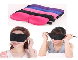 Portable 3D eye Sleeping Mask cotton Blindfold Soft Eye Shade Nap Cover Blindfold Sleeping Travel Rest Vision Care 5 colors9513701