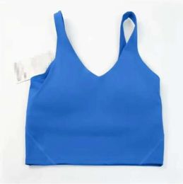 2024Yoga outfit lu-20 U Type Back Align Tank Tops Gym Clothes Women Casual Running Nude Tight Sports Bra Fitness Beautiful Underwear Vest Shirt JKL 6614ess