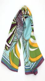 WholeNew 90CM90CM 100silk material print spinnaker boat pattern design fashion square silk scarf for women3162173