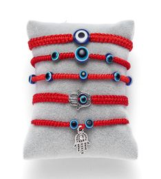 Lucky Red String Thread Hamsa Pendant Bracelet Blue Turkish Evil Eye Charm for Women Men Handmade Friendship Jewellery Gifts New6824941