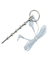 Adult Sex Toys Stainless Steel Male Dilator Urethral Plug Stimulator with Wire Electric Shock DIY Accessories5031494